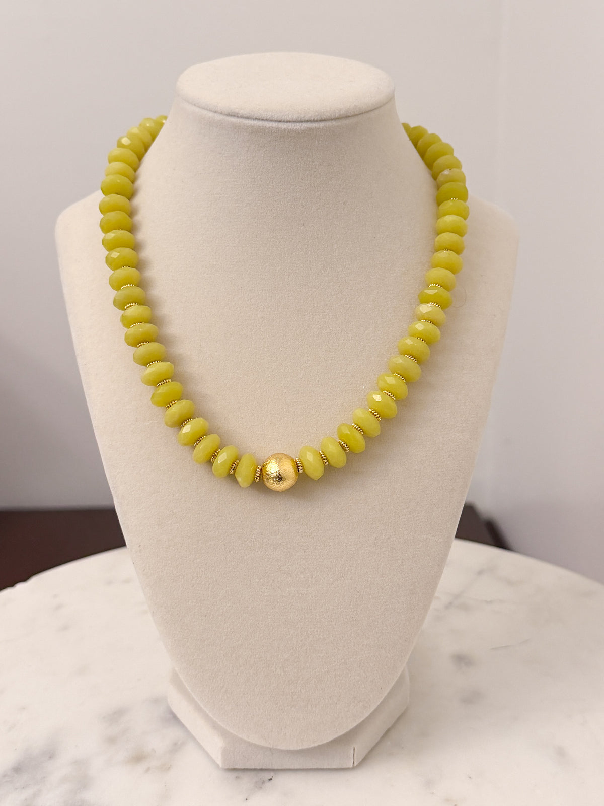 Chartreuse Chunky Necklace