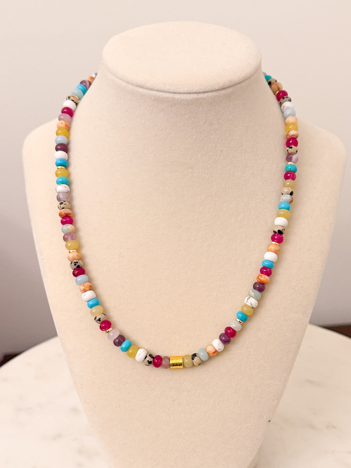 Multi Color Beaded Fall Necklace