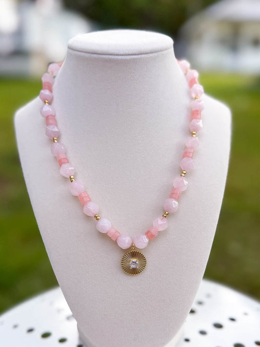 Rose Beaded Necklace