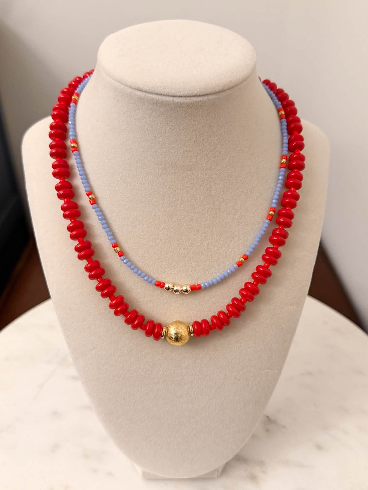 Red Beaded Necklace
