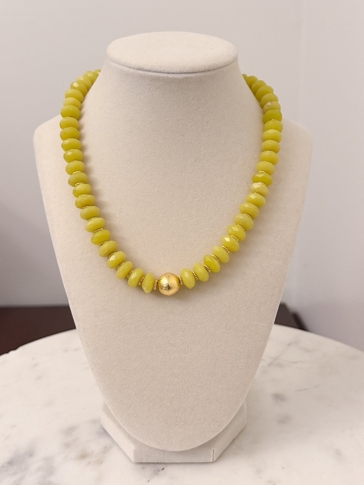 Chartreuse Chunky Necklace