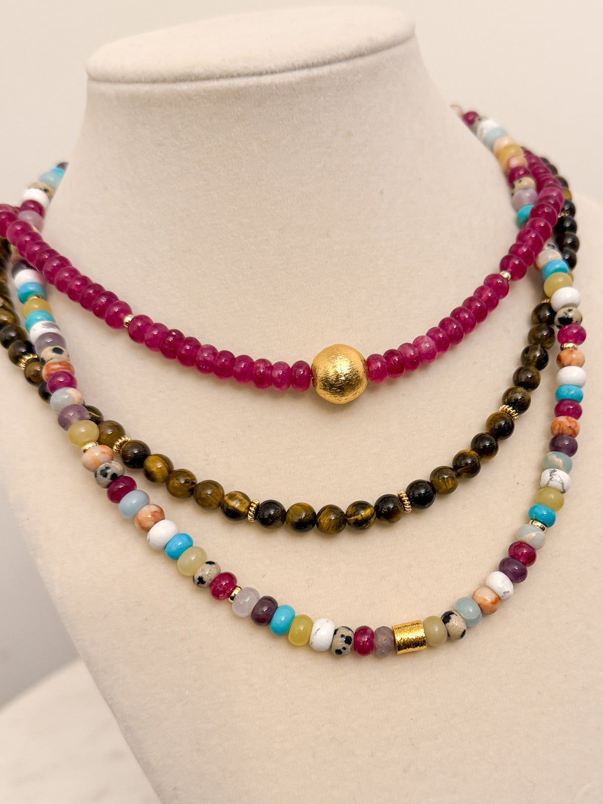 Multi Color Beaded Fall Necklace