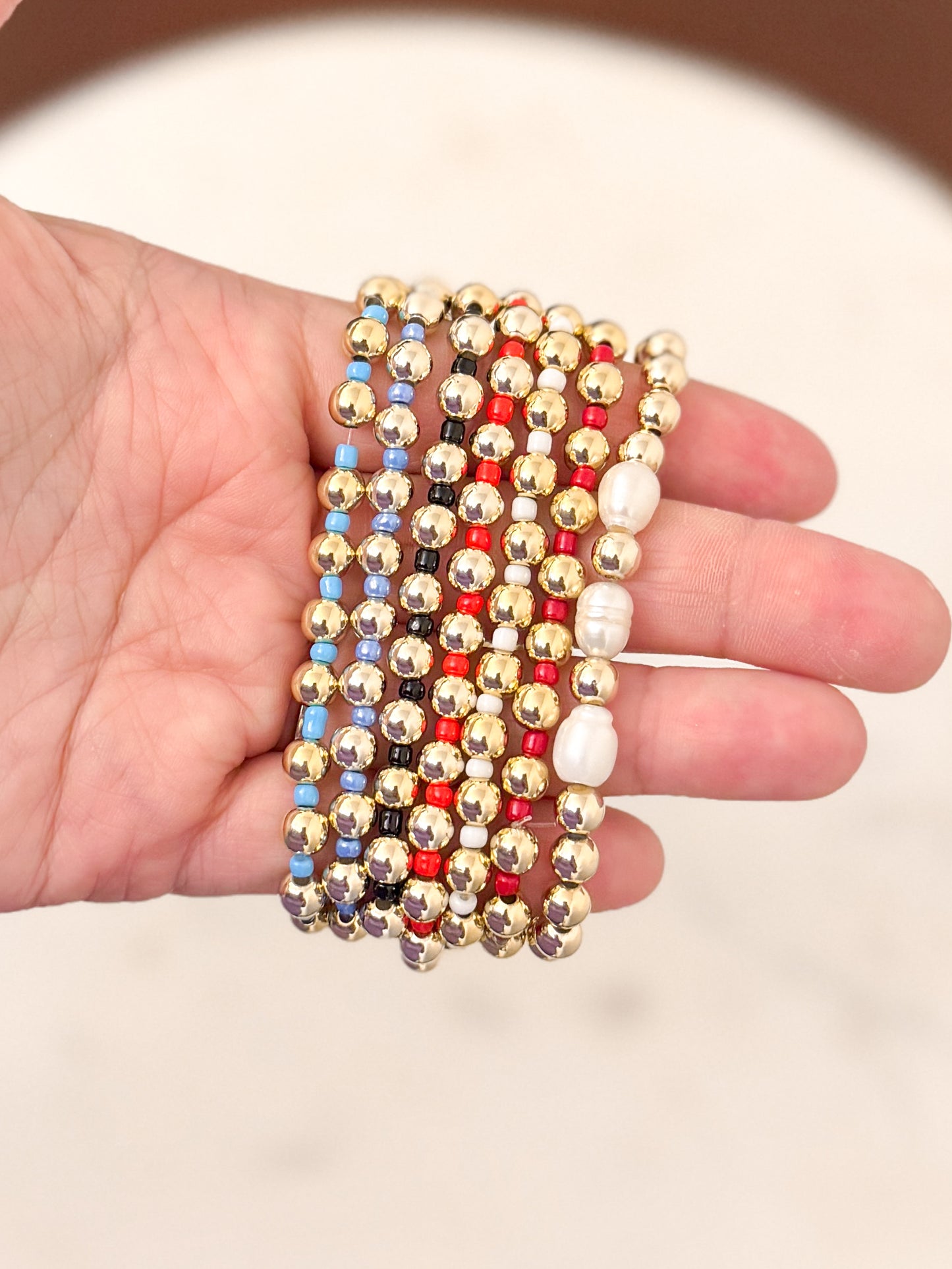Colored Gold Stacker Bracelet