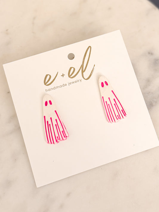 Oversized Ghost Stud Earring